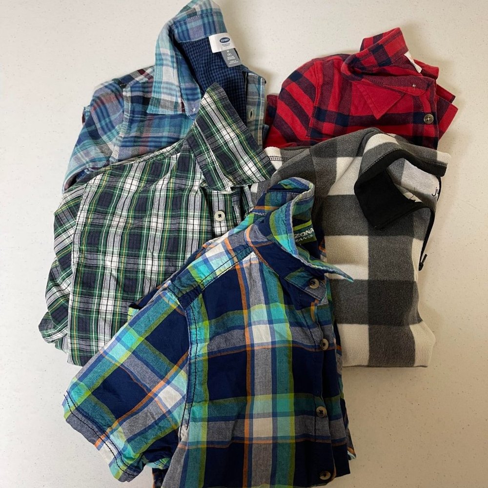 Boys Plaid LOT Medium